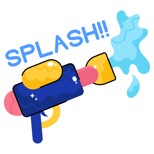 pistola de agua gratis sticker