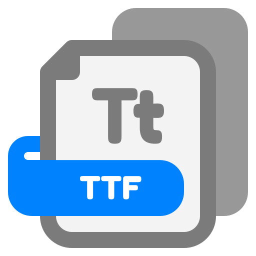 archivo ttf icono gratis