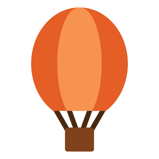 Hot air balloon Generic color fill icon