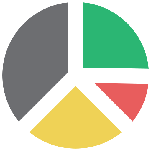 Pie chart Generic color fill icon