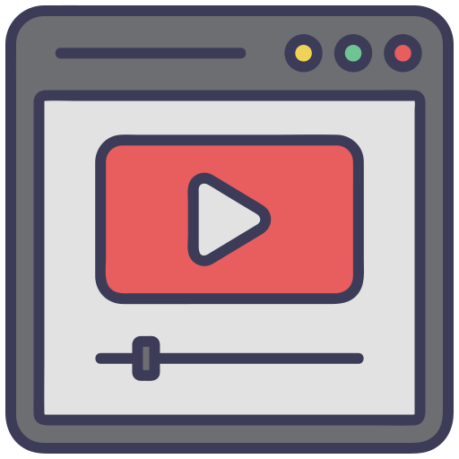 reproductor de video icono gratis