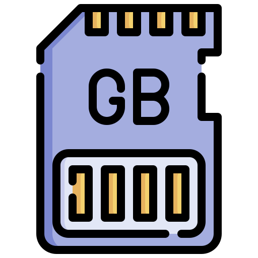 microsd card icon blue