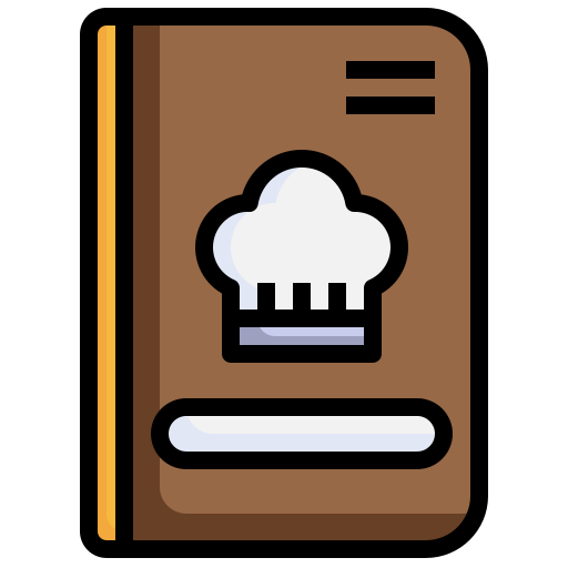 libro de cocina icono gratis