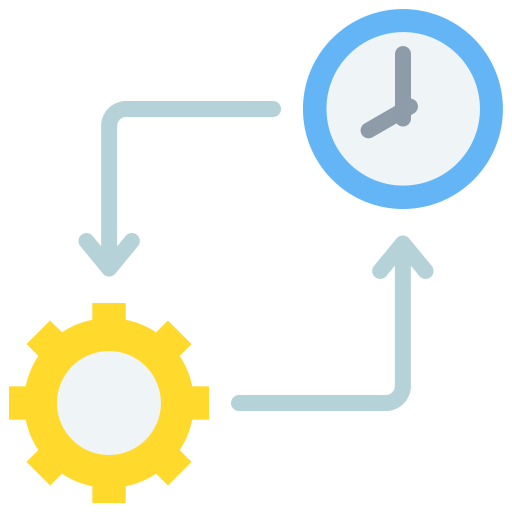 gestión del tiempo icono gratis