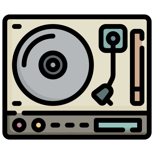 registro de música icono gratis