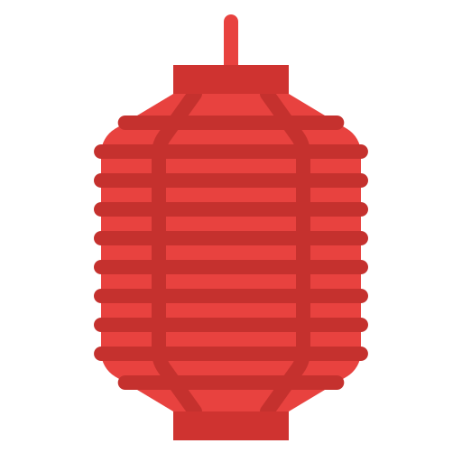 Paper lantern Iconixar Flat icon