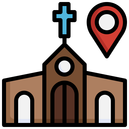 Church Generic Color Outline Icon