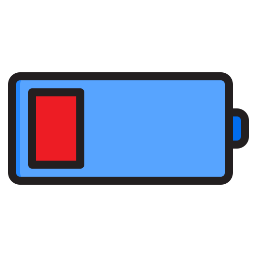 Battery level srip Lineal Color icon