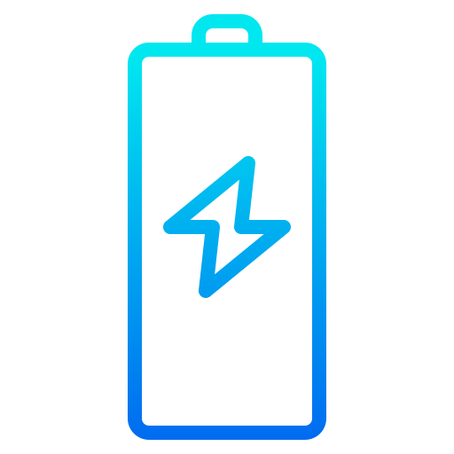 Battery charge srip Gradient icon