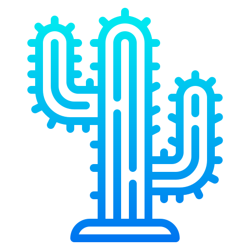 Cactus srip Gradient icon