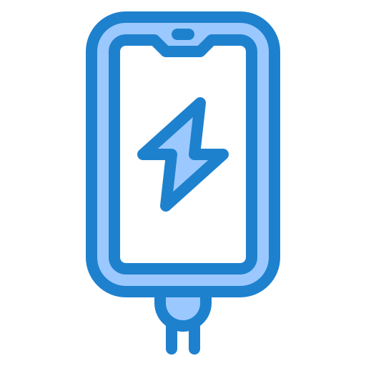 Charge icon srip Blue