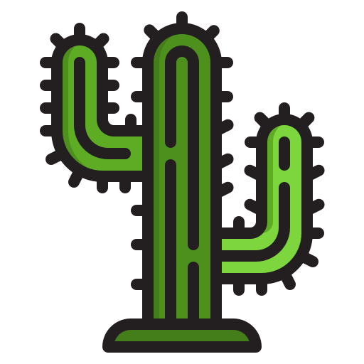 Cactus srip Lineal Color icon