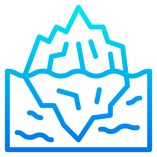 Iceberg srip Gradient icon