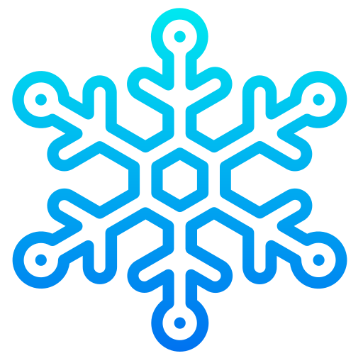 Snowflake srip Gradient icon