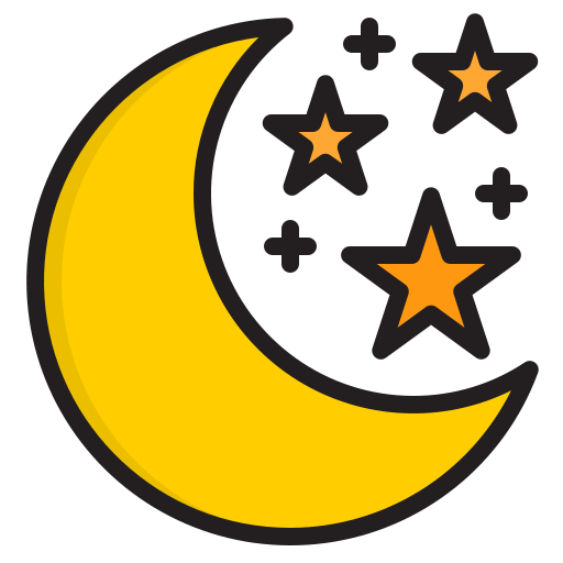 Luna Y Estrellas Iconos Gratis De Clima