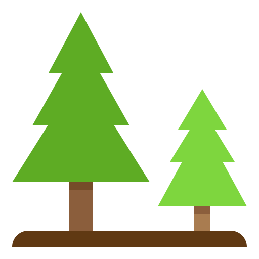 Pine tree srip Flat icon