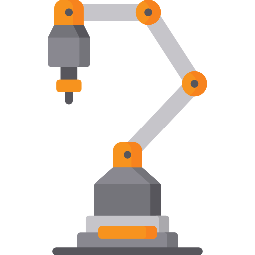 robot industrial icono gratis