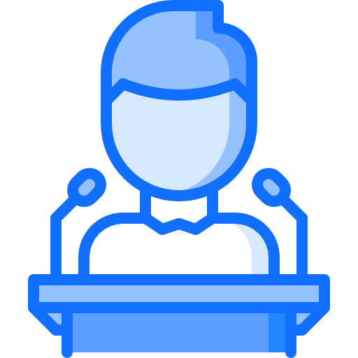 Lecture Coloring Blue icon