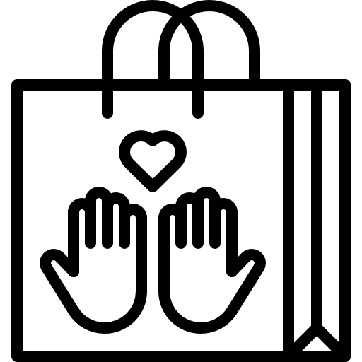 bolsa de compras grátis ícone