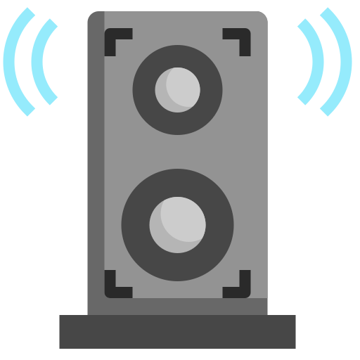 sistema de audio icono gratis