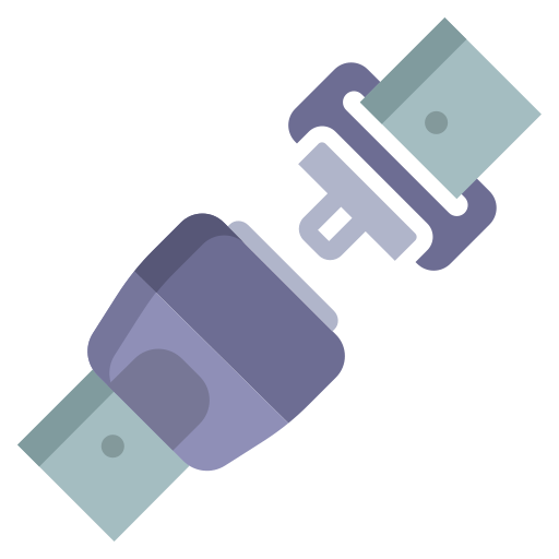 cinturón de seguridad icono gratis