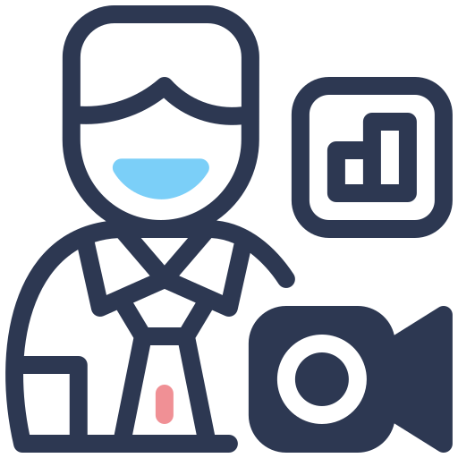 video conferencia icono gratis