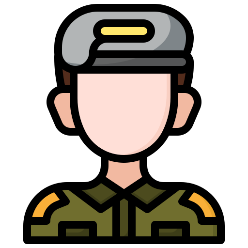 Soldier Generic color outline icon