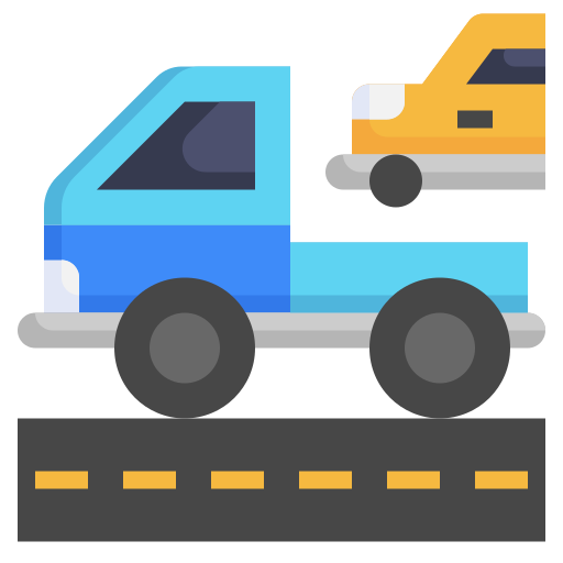 camión de reparto icono gratis