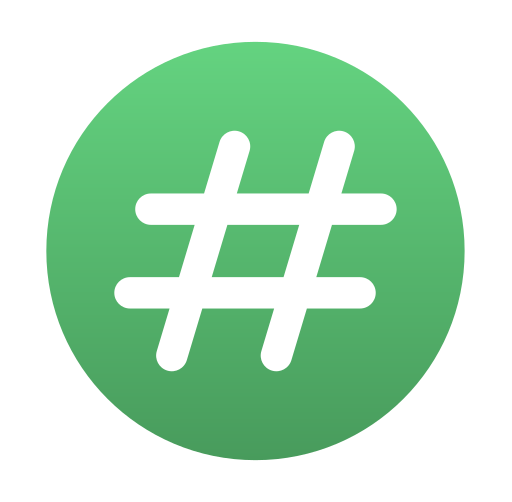 Hashtag - Free social media icons