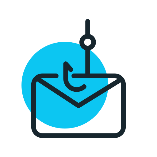suplantación de identidad (phishing) icono gratis