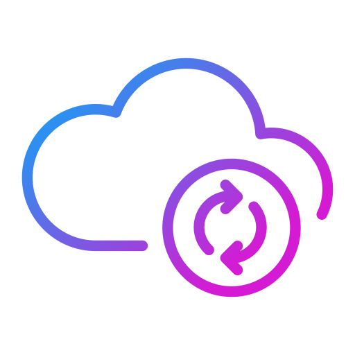 sincronización en la nube icono gratis