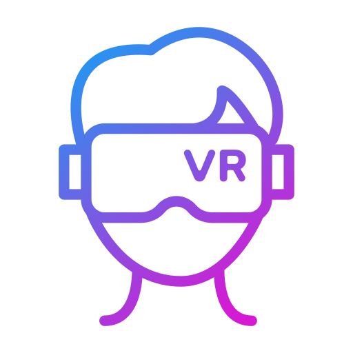 Virtual reality Generic gradient outline icon