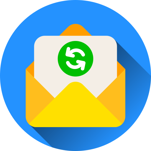 intercambiar correos icono gratis