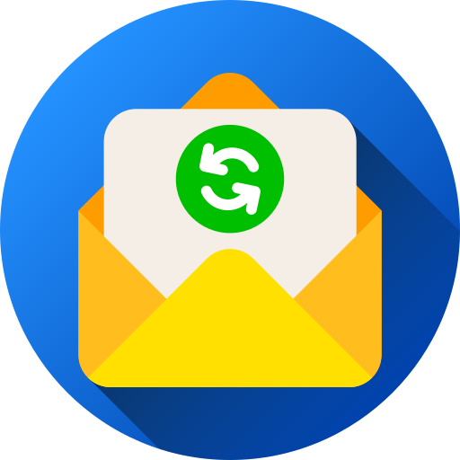 intercambiar correos icono gratis