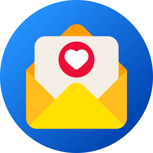 mensaje de amor icono gratis