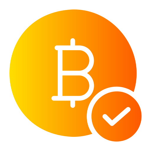 bitcoin aceptado icono gratis