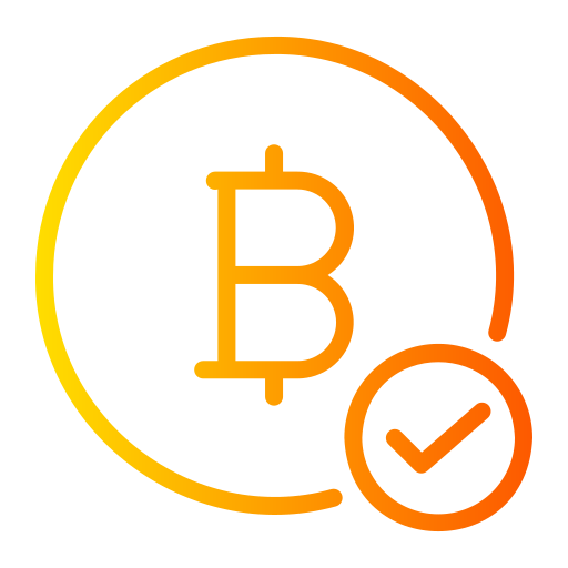 bitcoin aceptado icono gratis