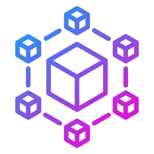 Blockchain Generic gradient outline icon