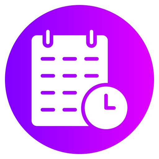 Schedule Generic gradient fill icon