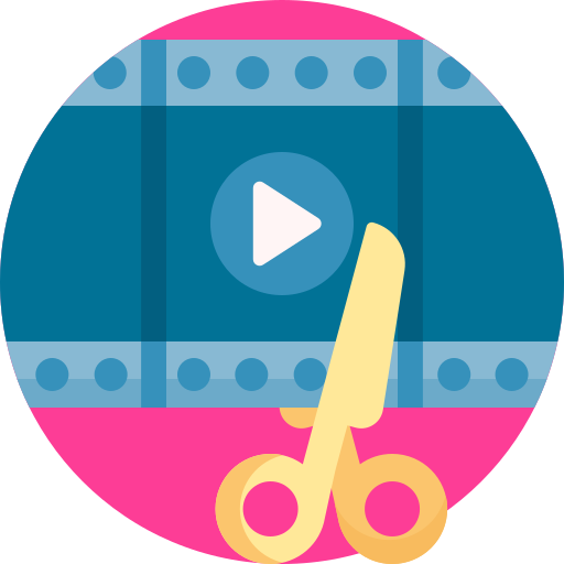 edição de vídeo grátis ícone edição de vídeo grátis ícone