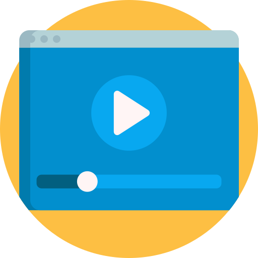 Video clip Detailed Flat Circular Flat icon