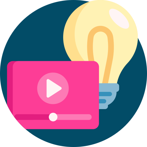 contenido de video icono gratis