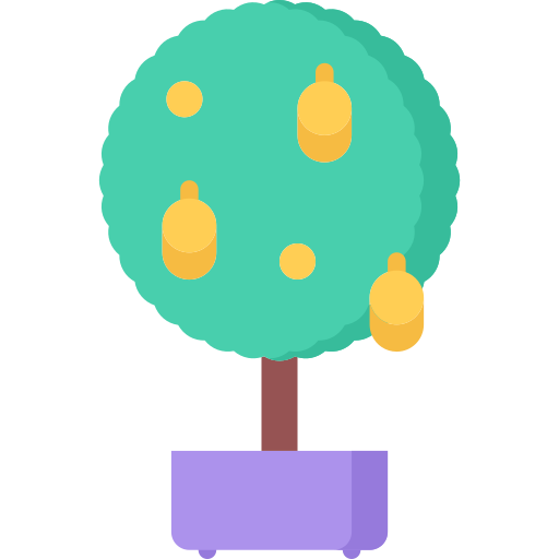 Árbol de frutas icono gratis