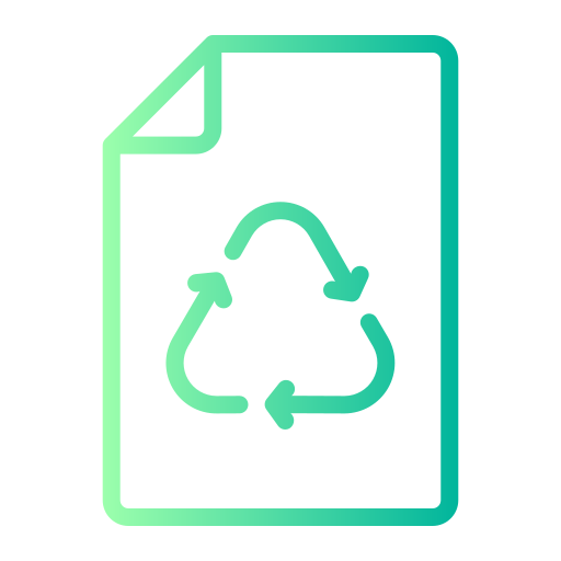 papel reciclado icono gratis