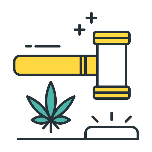 legalización de la marihuana icono gratis