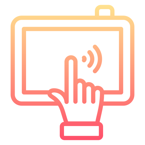 pantalla táctil icono gratis