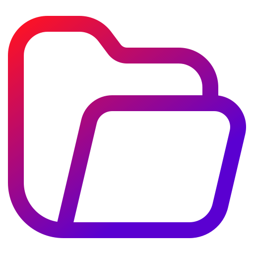 Folder Generic gradient outline icon