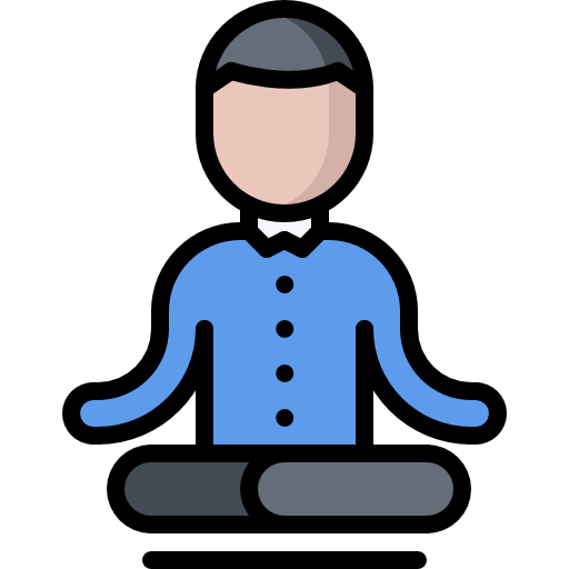 Lotus position Coloring Color icon