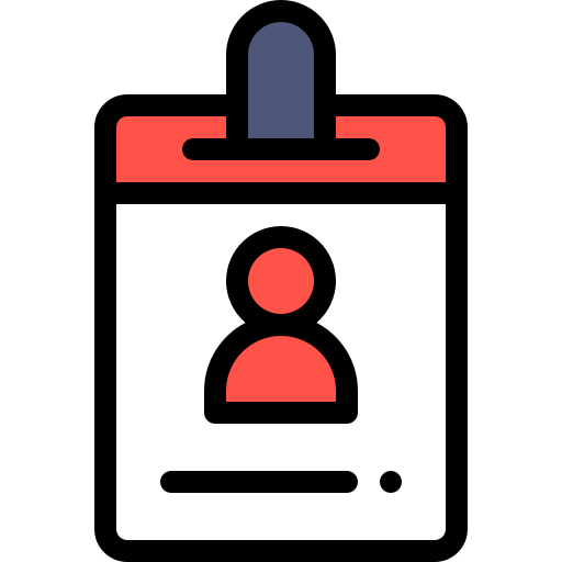 Id card Detailed Rounded Lineal color icon