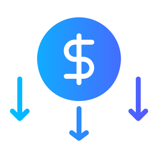 deflación icono gratis